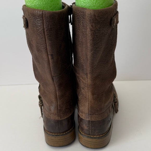 Clarks Kelpie Blaze Brown Leather Girls Winter Boot Child’s Size 1.5 - Picture 8 of 8